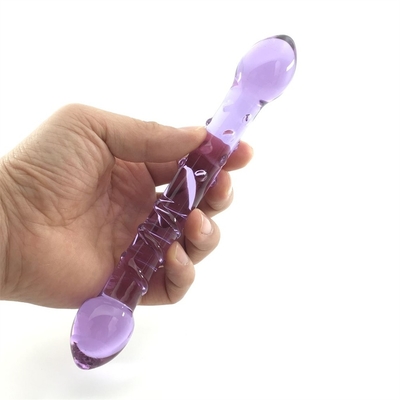 Doppio capo Butt Plug Anal Plug Butt Glass Butt Plug con design a vite interna Distribuito in tutto il mondo Dildos di vetro
