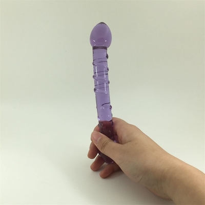 Doppio capo Butt Plug Anal Plug Butt Glass Butt Plug con design a vite interna Distribuito in tutto il mondo Dildos di vetro