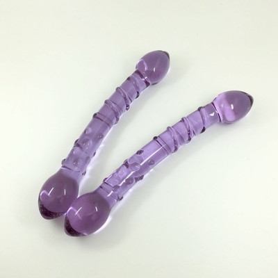 Doppio capo Butt Plug Anal Plug Butt Glass Butt Plug con design a vite interna Distribuito in tutto il mondo Dildos di vetro