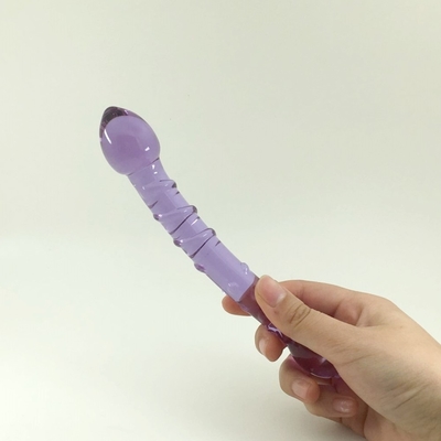 Doppio capo Butt Plug Anal Plug Butt Glass Butt Plug con design a vite interna Distribuito in tutto il mondo Dildos di vetro