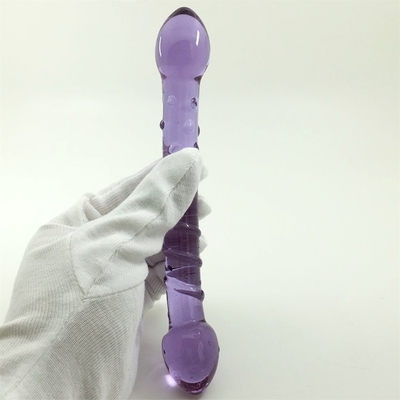 Doppio capo Butt Plug Anal Plug Butt Glass Butt Plug con design a vite interna Distribuito in tutto il mondo Dildos di vetro