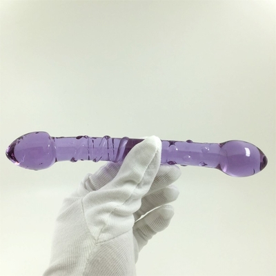 Doppio capo Butt Plug Anal Plug Butt Glass Butt Plug con design a vite interna Distribuito in tutto il mondo Dildos di vetro