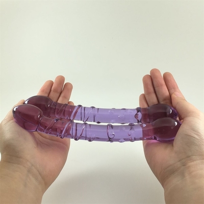 Doppio capo Butt Plug Anal Plug Butt Glass Butt Plug con design a vite interna Distribuito in tutto il mondo Dildos di vetro