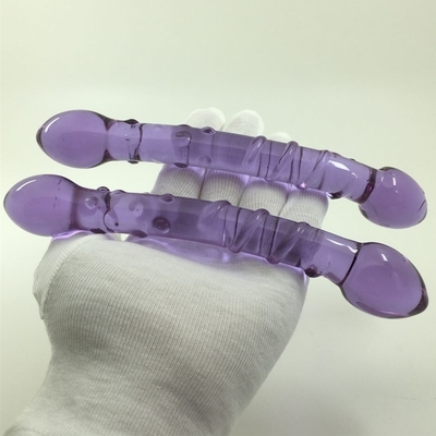 Doppio capo Butt Plug Anal Plug Butt Glass Butt Plug con design a vite interna Distribuito in tutto il mondo Dildos di vetro