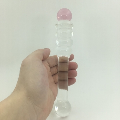 Grande cristallo dildo vetro Yoni bacchetta G spot giocattoli sessuali vetro dildo anal chiaro bottone tappo per le donne massaggio vaginale