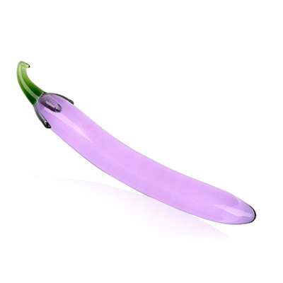 Pulizia anal plastica G-spot masturbazione clitoride melanzane di vetro dildo per donne