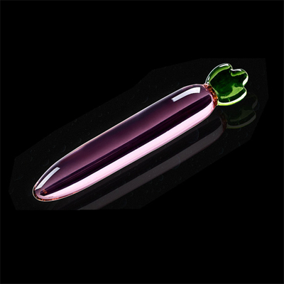 Pulizia anal plastica G-spot masturbazione clitoride melanzane di vetro dildo per donne