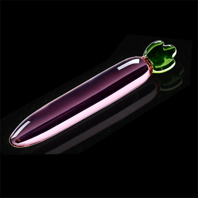 Pulizia anal plastica G-spot masturbazione clitoride melanzane di vetro dildo per donne