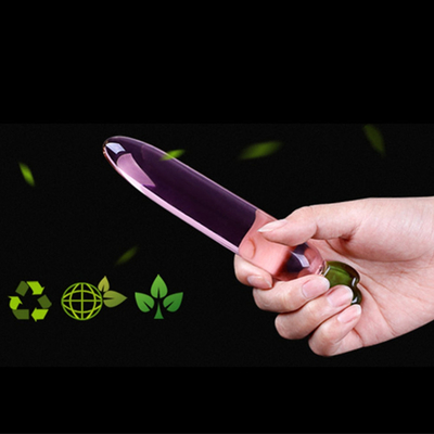 Pulizia anal plastica G-spot masturbazione clitoride melanzane di vetro dildo per donne