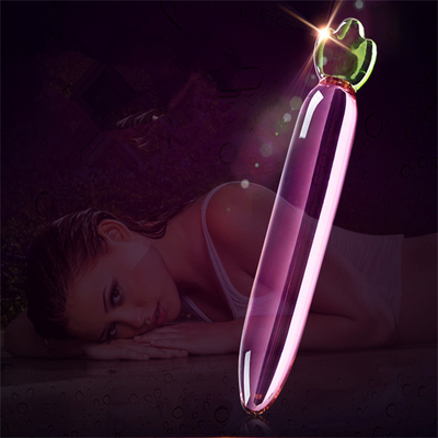 Pulizia anal plastica G-spot masturbazione clitoride melanzane di vetro dildo per donne