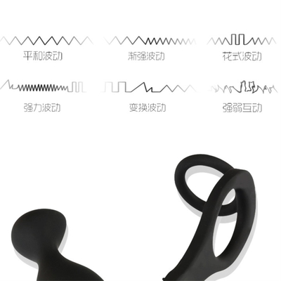 10 Frequenza doppia penetrazione plug anal Dildo Butt plug Vibratore per uomini Strap on Penis Vagina plug Adult Sex Toys per adulti