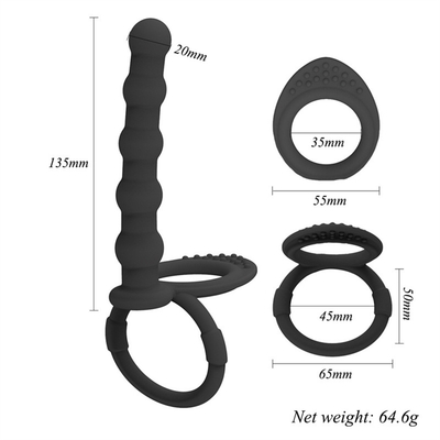 Anal Sex Toy Butt Plug Anal per coppie Anelli del pene Anello del pene Ingrandimento del pene gabbia del gallo Ritardo dell'eiaculazione Gallo Rin