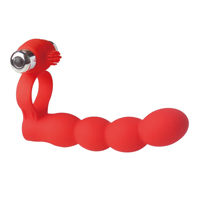 Anal Plug Scrotum Ring Drop Sex Toys Vibrating Tail Anus Plug Per Donne Connesso al Penis Anello Anale Butt Plug Bullet