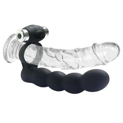 Anal Plug Scrotum Ring Drop Sex Toys Vibrating Tail Anus Plug Per Donne Connesso al Penis Anello Anale Butt Plug Bullet