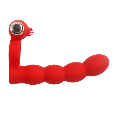Anal Plug Scrotum Ring Drop Sex Toys Vibrating Tail Anus Plug Per Donne Connesso al Penis Anello Anale Butt Plug Bullet
