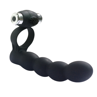 Anal Plug Scrotum Ring Drop Sex Toys Vibrating Tail Anus Plug Per Donne Connesso al Penis Anello Anale Butt Plug Bullet