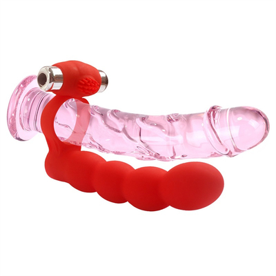 Anal Plug Scrotum Ring Drop Sex Toys Vibrating Tail Anus Plug Per Donne Connesso al Penis Anello Anale Butt Plug Bullet