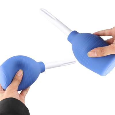 Grandi siringhe rettali Acque di scarico anale Silicone doccia Enema Colon Cleaning Guy Anal Cleaner