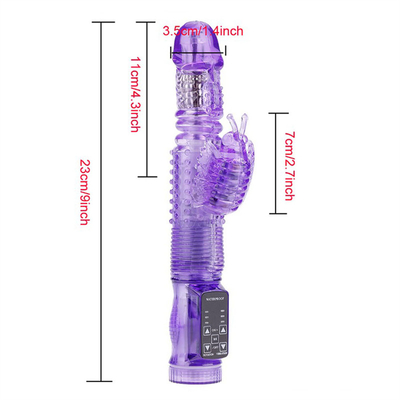 36 Vibratore per conigli automatico a più velocità con funzione di rotazione Vibratore vaginale per la fica