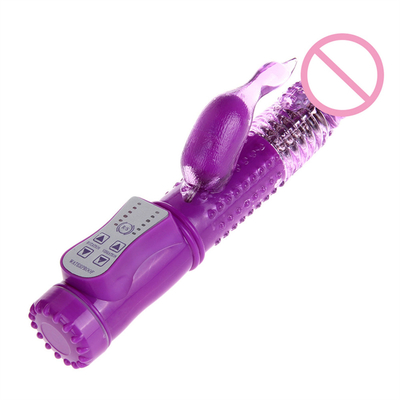 Spinta ricaricabile G Spot Dildo Pussy doppia coniglio vagina sessuale Vibratore per donne Clitoride femminile Sex Toy