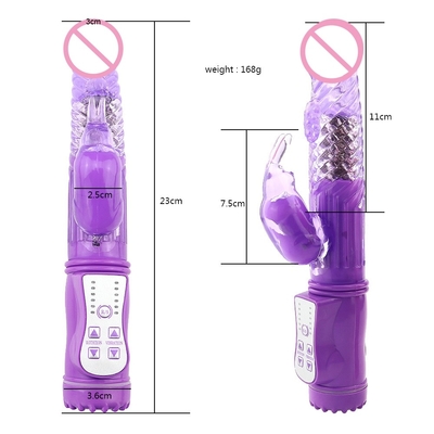 Vibratore di coniglio rotabile Grande dildo vibrante Sex Toys Dildo per donne