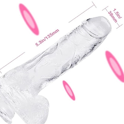 Vendita calda Grandi dimensioni di plastica giocattolo sessuale pene per donna