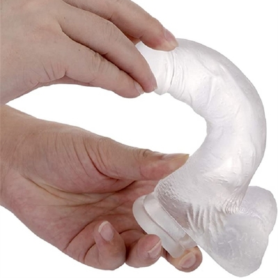 Vendita calda Grandi dimensioni di plastica giocattolo sessuale pene per donna