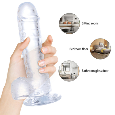 Vendita a caldo Grande dimensione di plastica Dildo economico e colorato TPE Realistic enorme pene artificiale per le donne Sex toy pene per le donne