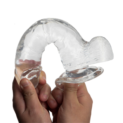 Vendita a caldo Grande dimensione di plastica Dildo economico e colorato TPE Realistic enorme pene artificiale per le donne Sex toy pene per le donne