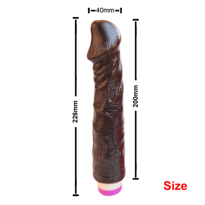 Vibratore di pene TPE senza passo pene artificiale per donna