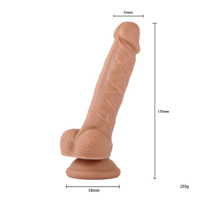 Xese Colorato Liquido Silicone Realistici Dildos Adult Sex Toys per Donne