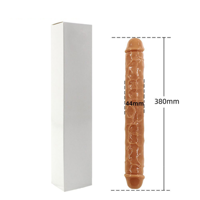 Super morbido TPE con due teste Dildo Realistic Sex Toy Penis Per Donna