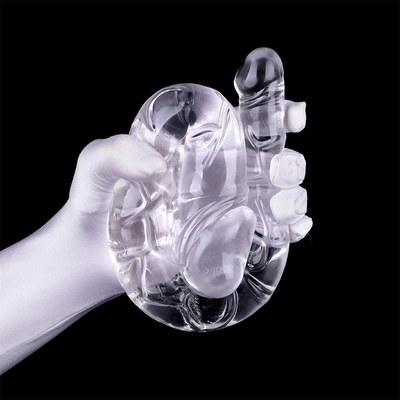 Dildo medico TPE Dildo a forma di U Penis a doppia testa per la masturbazione femminile