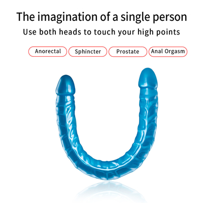 Jellies-Realistic Double Dong Adult Dildo Sex Toys per lesbiche impermeabile flessibile Dildo per donne vaginale G-spot e An