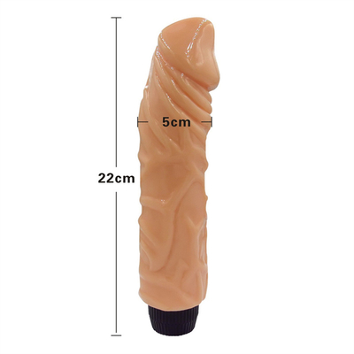 22 cm (8,66 pollici) Dildo Vibratore naturale sensazione all'ingrosso Prezzo economico Vibrazione sessuale Dildo vendita calda Vibrazioni realistiche