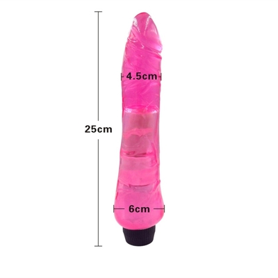 Stimolante del clitoride a punto G Vibratore di gelatina di silicone Dildo per donne
