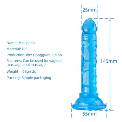 Fabbrica all'ingrosso giocattoli sessuali femminili silicone realistico dildo morbido piccolo