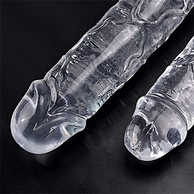 Realistico dildo con gelatina per principianti, 7 pollici di cristallo G-Spot dildo, pene flessibile con ventosa per mani libere Pl