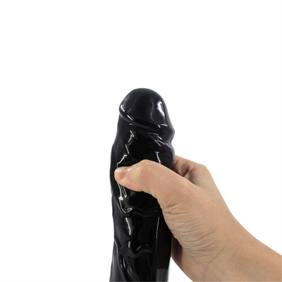 Un enorme pene naturale e sicuro per il corpo con una forte ventosa, un dildo per mani libere, un cazzo con un albero curvo e palle per la vagina.