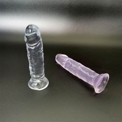 Gelatina Piccolo dildo Tazza di aspirazione Masturbazione femminile Realistic Penis G-spot Orgasmo Anale Plug Sex Toys per donne Prodotti per adulti