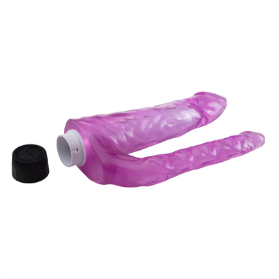 Nuovo arrivo giocattoli sessuali femminili vibranti doppio dildo TPE vibratore in promozione