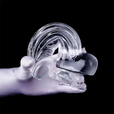 Dildos realistici Dildo trasparente con tazza di aspirazione giocattolo sessuale a mani libere gelatina Dildo materiale sicuro per il corpo e giocattoli sessuali per adulti per W