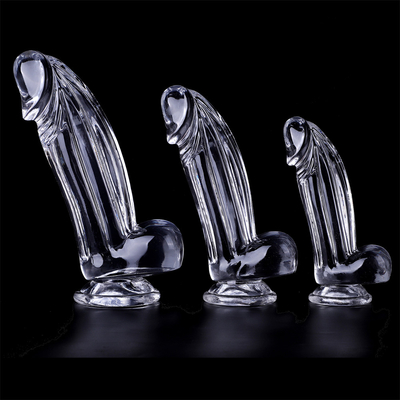 Dildos realistici Dildo trasparente con tazza di aspirazione giocattolo sessuale a mani libere gelatina Dildo materiale sicuro per il corpo e giocattoli sessuali per adulti per W