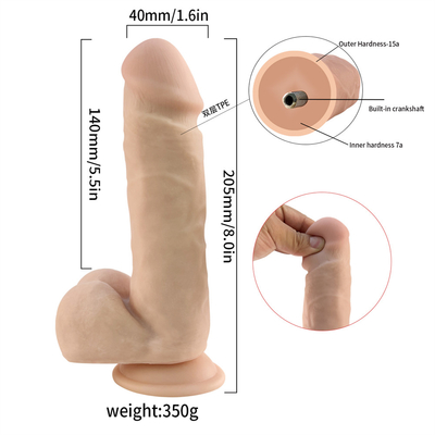 Caldo 7,2 pollici Dildo di silicone morbido Penis di gomma con forte suczione tazza Adult Sex Toy Dildo per donne