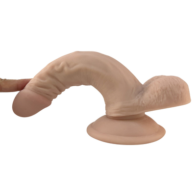 7 pollici morbido doppio strato di silicone medico super realistico dildo per donne piccolo pene artificiale