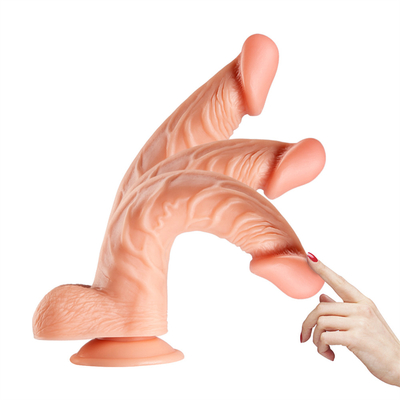 Penis artificiale con gelatina morbida Diverse dimensioni Dick Toy per adulti Colorato Penis di gomma di cristallo Grande dildo realistico per donna