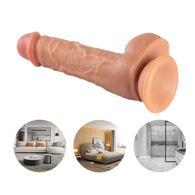 Medical PVC Realistico Dildo morbido con Succion Cup Grande grande cazzo per le donne Cyber Skin Suction Cup Penis