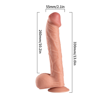 Dildo gigante nero da 12 pollici Realistic per le donne sesso, dildo in PVC con forte ventosa