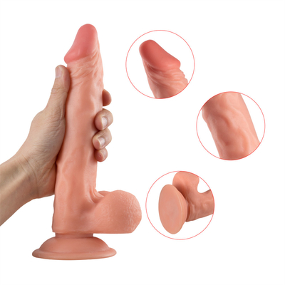 9.25 pollici Big Dick Drop Spedizione Plastica morbida PVC Prodotto campione gratuito Grande nero dildo pene e vibratori per donne