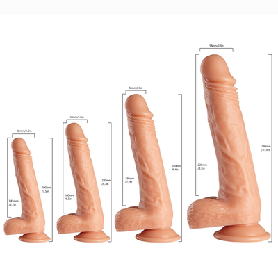 Dildos Realistici Massicci Per Donne Dildos In PVC Penis Artificiale Con Tazza Aspiratrice